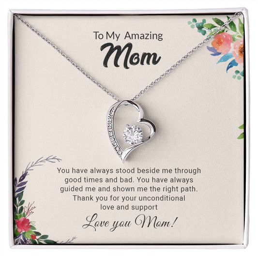 To My Amazing Mom | Thank You - Forever Love Necklace