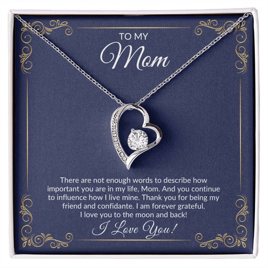 To My Mom I Love You to the Moon and Back Necklace
